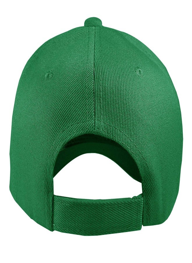 TZ Promise 12 Pack Wholesale Unisex Plain Solid Color Adjustable Baseball Caps Hats (Green) - Image 4